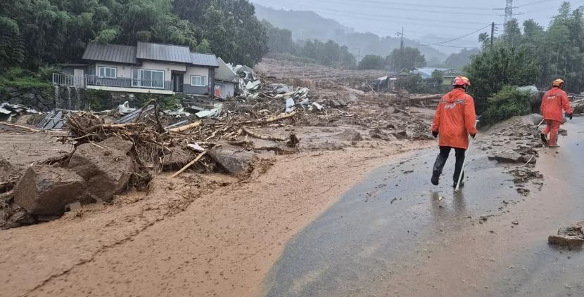Hujan Lebat di Korea Selatan Sebabkan Banjir Bandang, Ribuan Warga Mengungsi