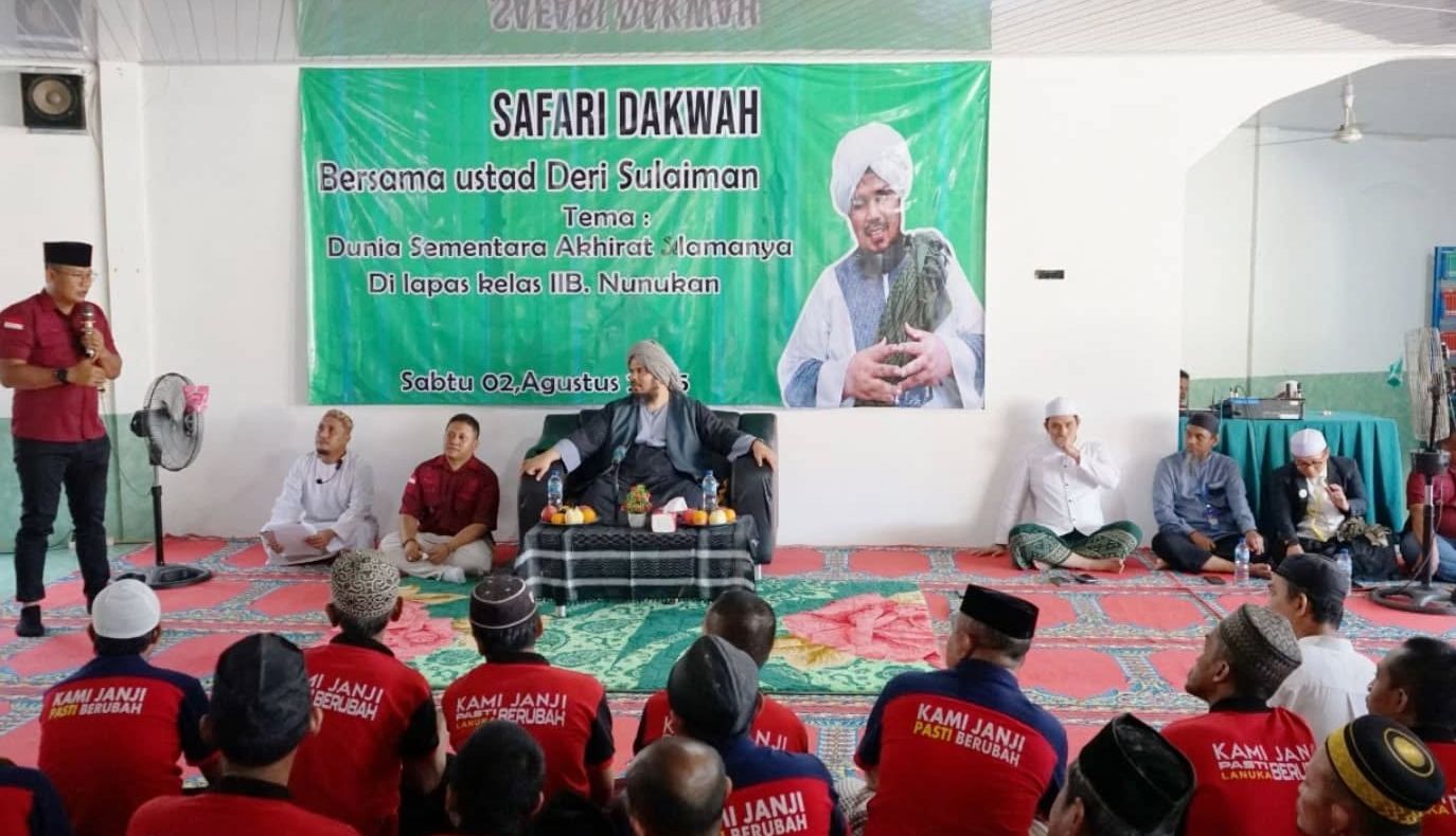Program Positif, Ustadz Derry Sulaiman Hadir di Lapas Nunukan