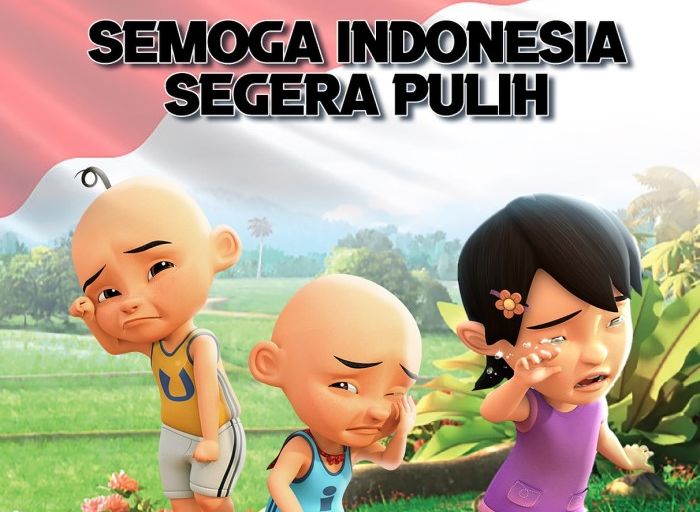Upin dan Ipin Ucapkan Doa untuk Indonesia: Semoga Segera Pulih