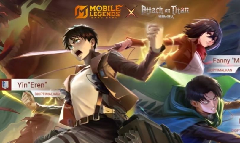 Kolabotasi Attack on Titans Kembali di Mobile Legends dalam Waktu Terbatas!