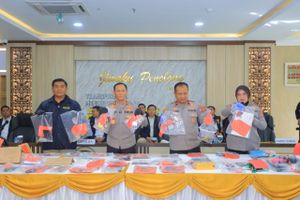 Polda Lampung Ungkap 75 Kasus Kejahatan Jalanan, 95 Tersangka Diamankan