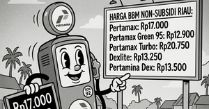Harga Pertamax di Riau Tembus Rp17.000 per Liter, Jadi Yang Tertinggi di Indonesia