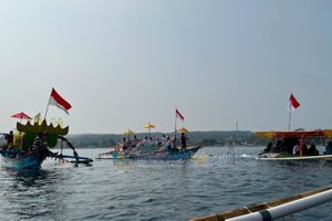 Ngumbai Lawok & Parade Perahu Hias Meriahkan Festival Teluk Stabas VI di Krui, Pesisir Barat