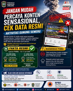 Hoaks Gunung Semeru Meletus Dahsyat, BPBD Lumajang Minta Masyarakat Cek Informasi Resmi