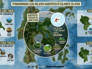 Fakta Geografis: Daftar 5 Kecamatan Terluas yang Ada di Berbagai Kabupaten di Provinsi Sulawesi Selatan