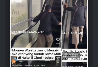 Video Lansia Naik Tangga Eskalator Rusak di Halte Tuai Reaksi Warganet, Pengelola TransJakarta Minta Maaf