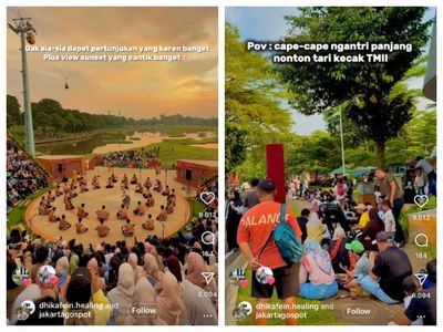 Mau Nonton Tari Kecak di TMII Pengunjung Rela Capek-capek Antre, Videonya Viral