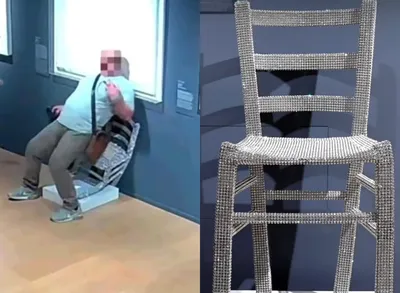Karya Seniman Nicola Bolla Nernama 'Van Gogh's Chair' Ini Hancur Akibat Ulah Turis, Didudukin Sampai Ambrol