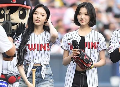Debut Ian dan Jiwoo Hearts2Hearts di Lapangan Baseball, Bawa Hoki untuk LG Twins!