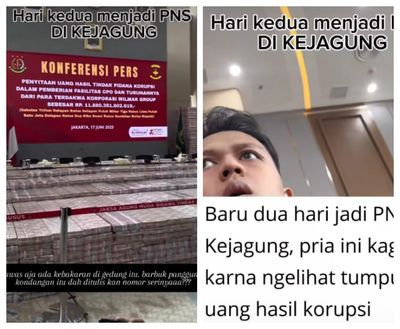 Baru 2 Hari Jadi PNS Kejagung, Pria Ini Syok Lihat Tumpukan Duit Rp11,8 Triliun Hasil Korupsi Wilmar Group