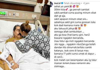 Ungkapan Menyentuh Inul Daratista untuk Mas Adam di Tengah Perdarahan, Bikin Mewek