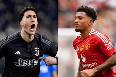Juventus dan Manchester United Pertimbangkan Pertukaran Dusan Vlahovic dan Jadon Sancho