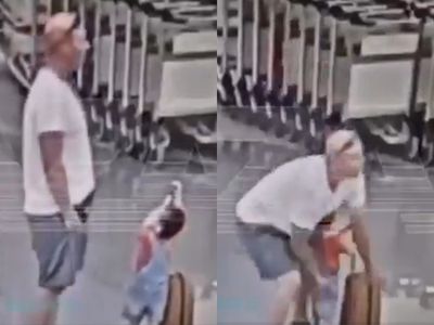 Rekaman CCTV Turis Pria Banting Bayi 18 Bulan di Bandara Moskow, Kini Kritis di Rumah Sakit