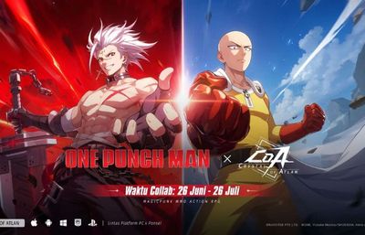 Kolaborasi Crystal of Atlan x One-Punch Man Resmi Dimulai: Saitama Tiba, Mystrix Hadir!