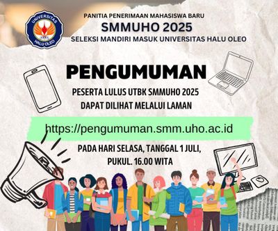 Pengumuman Jalur Mandiri UHO 2025 Resmi Dibuka Hari Ini, Cek Nama Kamu di Sini!