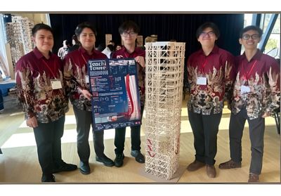 Model Menara Anti Gempa Karya Mahasiswa FTUI Raih Penghargaan Internasional di California