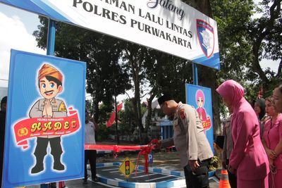 Kapolres Purwakarta Resmikan Taman Lalu Lintas sebagai Wadah Edukasi Keselamatan Berkendara