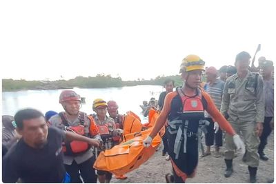 Korban Diterkam Buaya Sungai Pelaben Bangka Ditemukan di Pinggir Kolam Bekas Tambang