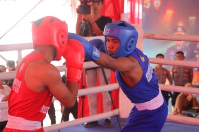 Ratusan Atlet Ikuti Kejuaraan Tinju Bhayangkara Boxing Clash 2025 di Lampung