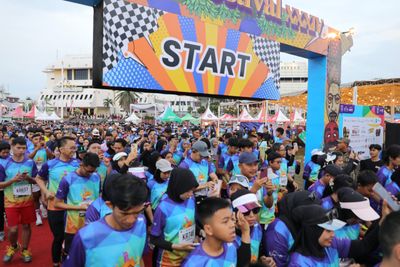 Ribuan Masyarakat Lampung Ikuti Krakatau Run dalam Rangkaian Festival Krakatau 2025
