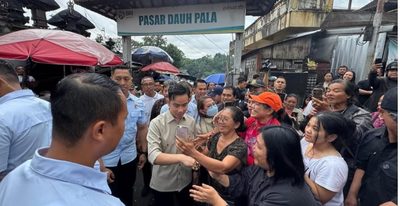 Wakil Presiden Tinjau Pasar Tradisional Dauh Pala Tabanan
