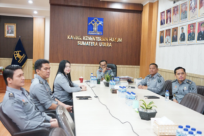 Kemenkumham Sumut Hadiri Entry Meeting Pemeriksaan Pendahuluan BPK RI