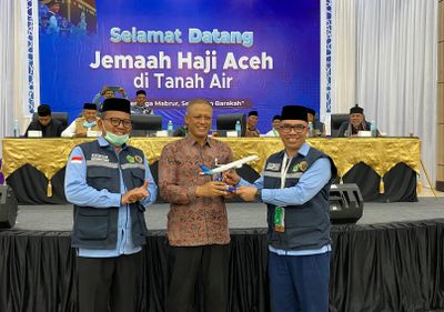 Kloter 9 Terpilih Sebagai Kloter Haji Terbaik Aceh 2025 versi Garuda Indonesia