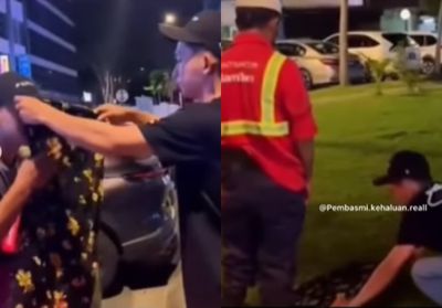 Momen Haru Pria Ini Beri Kain untuk Bantu Seorang Bapak yang Sedang Salat di Rumput