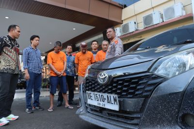 Beraksi Pakai Mobil, Kawanan Pelaku Curanmor Bersenpi di Lampung Ditangkap Polisi