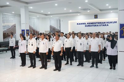Menteri HAM Tekankan Persatuan dan Kebersamaan antar Kementerian