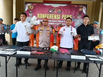 Komplotan Pencuri Ranmor Yang Videonya Viral Saat Beraksi Di Perumahan Tembong Kota Serang Di berhasil diringkus Tim Resmob Polres Serang