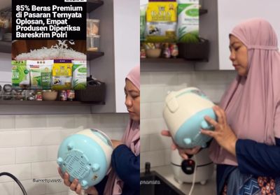 Viral Video Lucu Emak-emak Sindir Beras Oplosan, Ekspresinya Auto Bikin Ketawa!