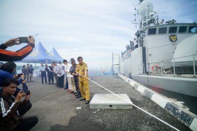 Pelepasan KRI Singa, Tanda Pendistribusian Rupiah ke Wilayah 3T