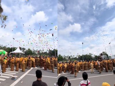Momen Lucu Balon Terbang Sebelum Aba-aba di Pelantikan PPPK Batang Hari, hingga Muncul Rumor Bupati Ngambek