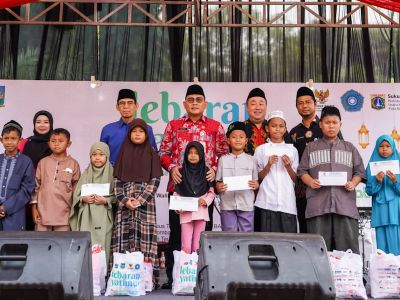 Pemkot dan Baznas Bazis Jakpus Gelar Lebaran Yatim dengan Beragam Kegiatan Seru