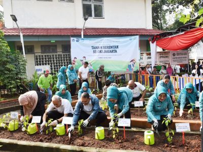 Tanam Serentak Bareng PKK, Pemprov DKI Ajak Warga Jaga Ketahanan Pangan