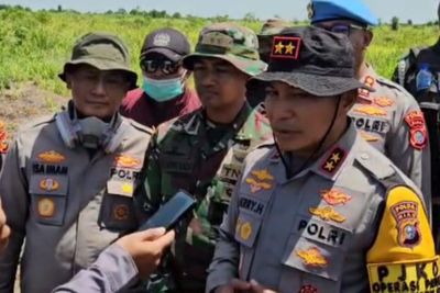 100 Hektare Terbakar, Kapolda Riau Buru Pelaku Karhutla di Kubu