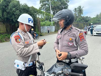 Lagi 36 Pengendara di Ambon Terjaring Operasi Patuh Langsung Ditilang