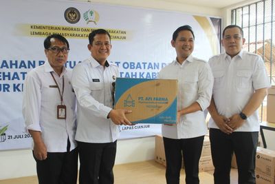 Pemkab Cianjur Salurkan Bantuan Kesehatan untuk Warga Binaan Lapas Kelas IIB