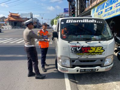 Dit Lantas Polda Babel Gelar Razia Gabungan OPM 2025 di Pangkalpinang, 26 Pelanggar Lalin Ditilang