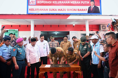 Gubernur Bobby Resmikan Koperasi Merah Putih Binjai: Omzet Bulanan Bisa Tembus Rp2,5 M