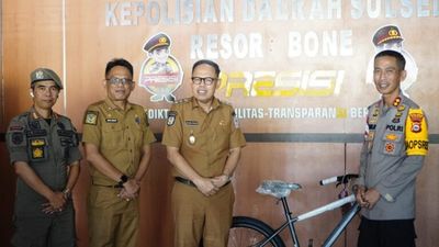 Pemkab Bone Apresiasi Keberhasilan Polisi Gagalkan Penculikan Anak, Diganjar Hadiah Sepeda dan Uang Tunai