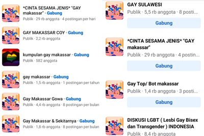 Heboh Grup Facebook Bertema LGBT di Makassar, Diduga Bahas Hubungan Sesama Jenis