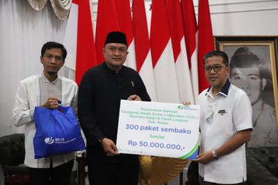 Bupati Bogor Apresiasi Kepedulian BPJS Ketenagakerjaan Lewat Program TJSL untuk Korban Bencana