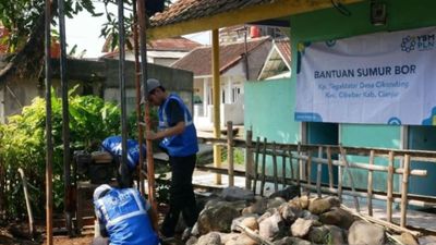 PLN dan YBM Bangun Sumur Bor di Cibeber Cianjur, Bantu Warga Atasi Krisis Air Bersih