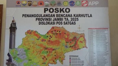 Karhutla di Jambi Makin Meluas, 421 Hektare Lahan Terbakar dan Api Belum Padam