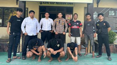 Tiga Terduga Pengedar Sabu Diamankan Polsek Tebing Tinggi di Teluk Pengkah