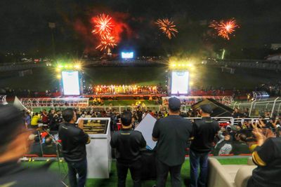 Peluncuran Bhayangkara Presisi Lampung FC di Stadion Sumpah Pemuda Berlangsung Meriah