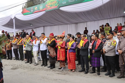 Berastagi Meriah, Polres Karo Siaga di Festival Bunga dan Buah 2025