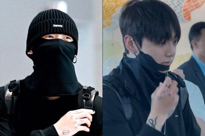 Gaya Fashion Bandara Jungkook BTS Jadi Sorotan, Pakai Masker Wajah Unik yang Langsung Terjual Habis!